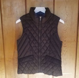 Tommy Hilfiger Chocolate Brown Puffer Vest, M
